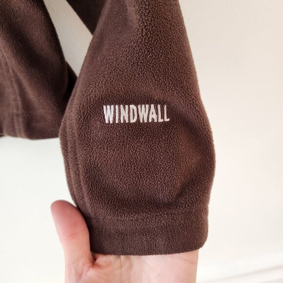 The North Face TNF Windwall Full Zip Fleece Jacket Chocolate Brown Hiking S - Picture 4 of 8